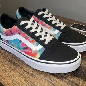 Vans Black Tie-Dye Old Skool Sneakers